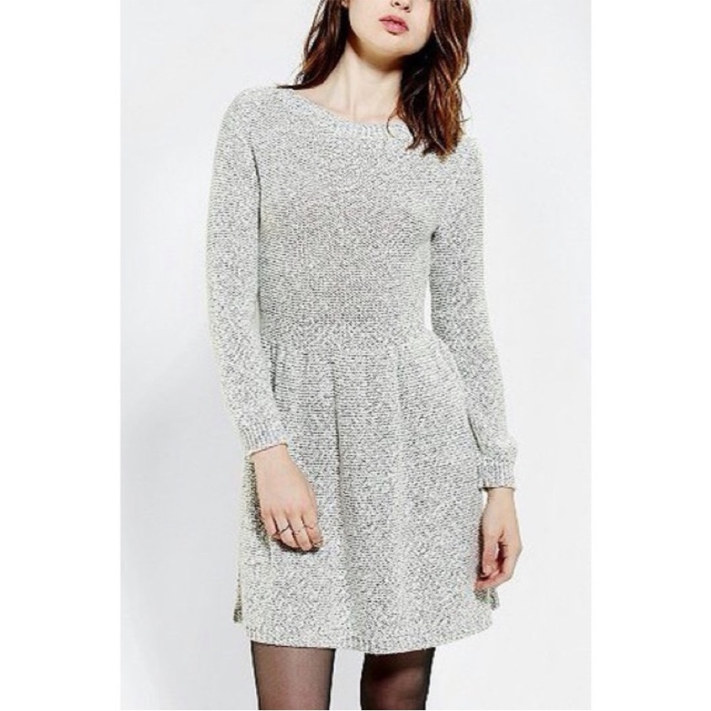 Urban Outfitters BDG Fit & Flare Sweater Dress Long Sleeve Mini